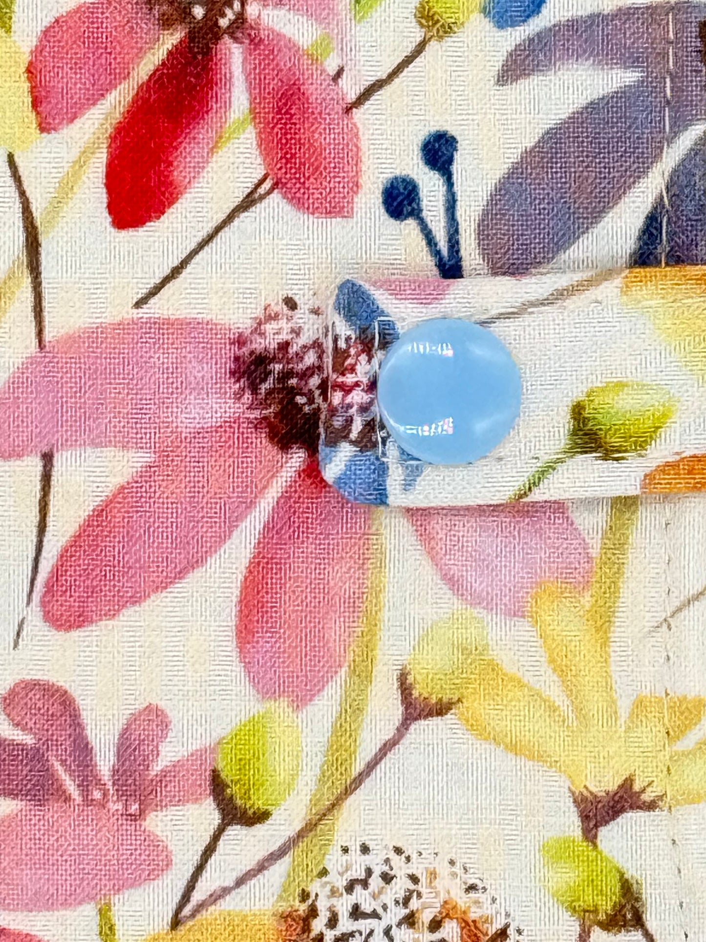 Wildflower Tea Wallet | Handmade Floral Tea Bag Holder | Six Pocket Tea Organizer | Tea Lover Gift