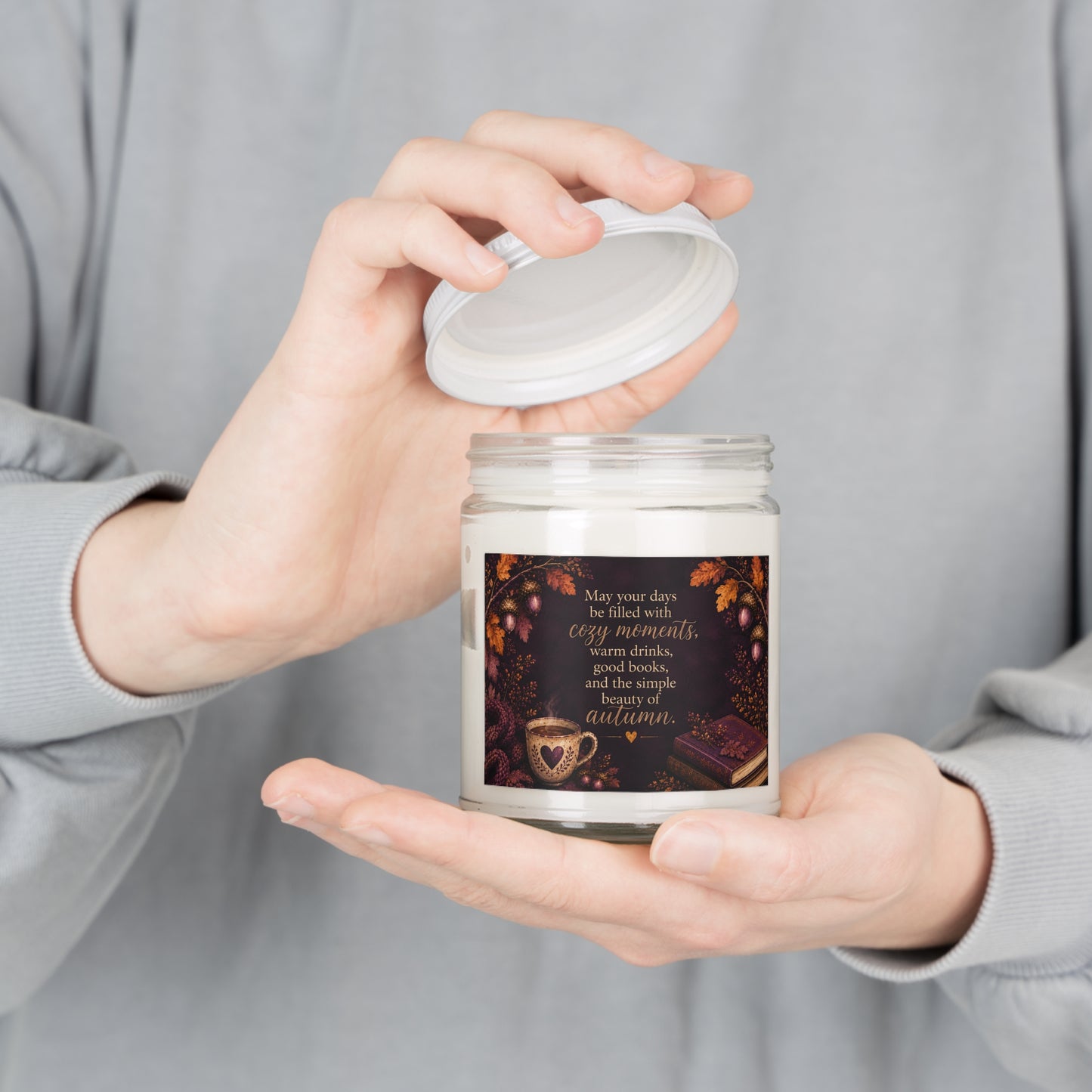 May Your Days Be Filled with Cozy Moments – 9 oz Scented Soy Candle | Royal Acorn Collection