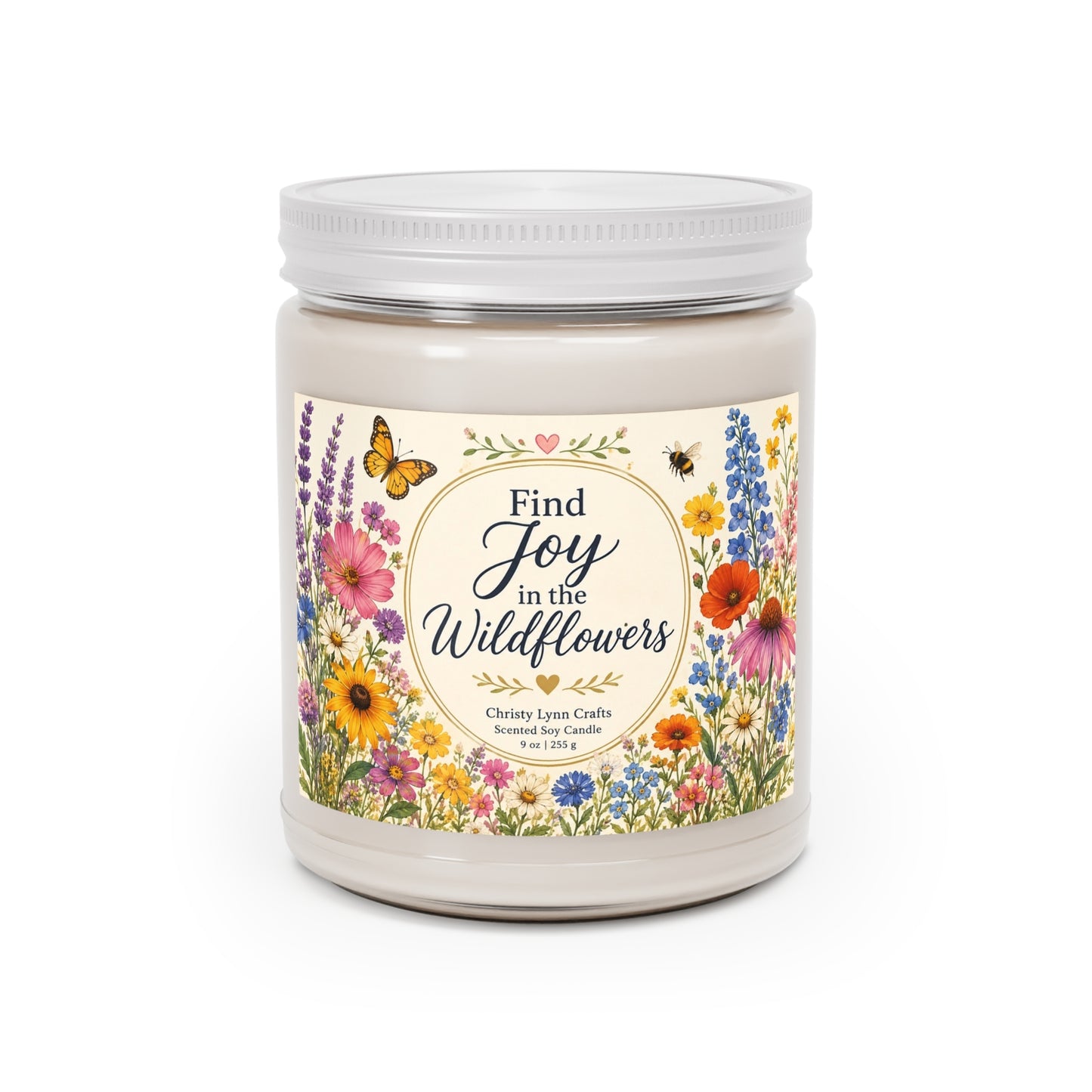 Find Joy in the Wildflowers 🌼 9 oz Soy Candle
