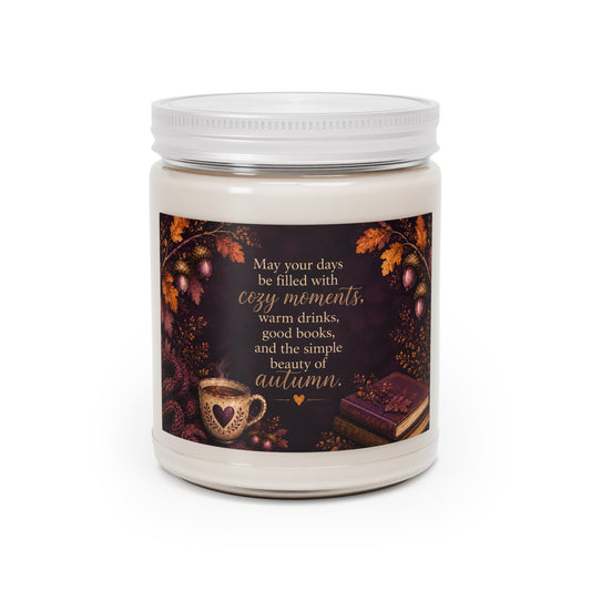 May Your Days Be Filled with Cozy Moments – 9 oz Scented Soy Candle | Royal Acorn Collection