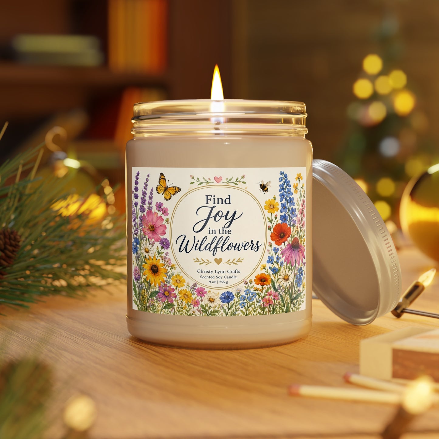 Find Joy in the Wildflowers 🌼 9 oz Soy Candle