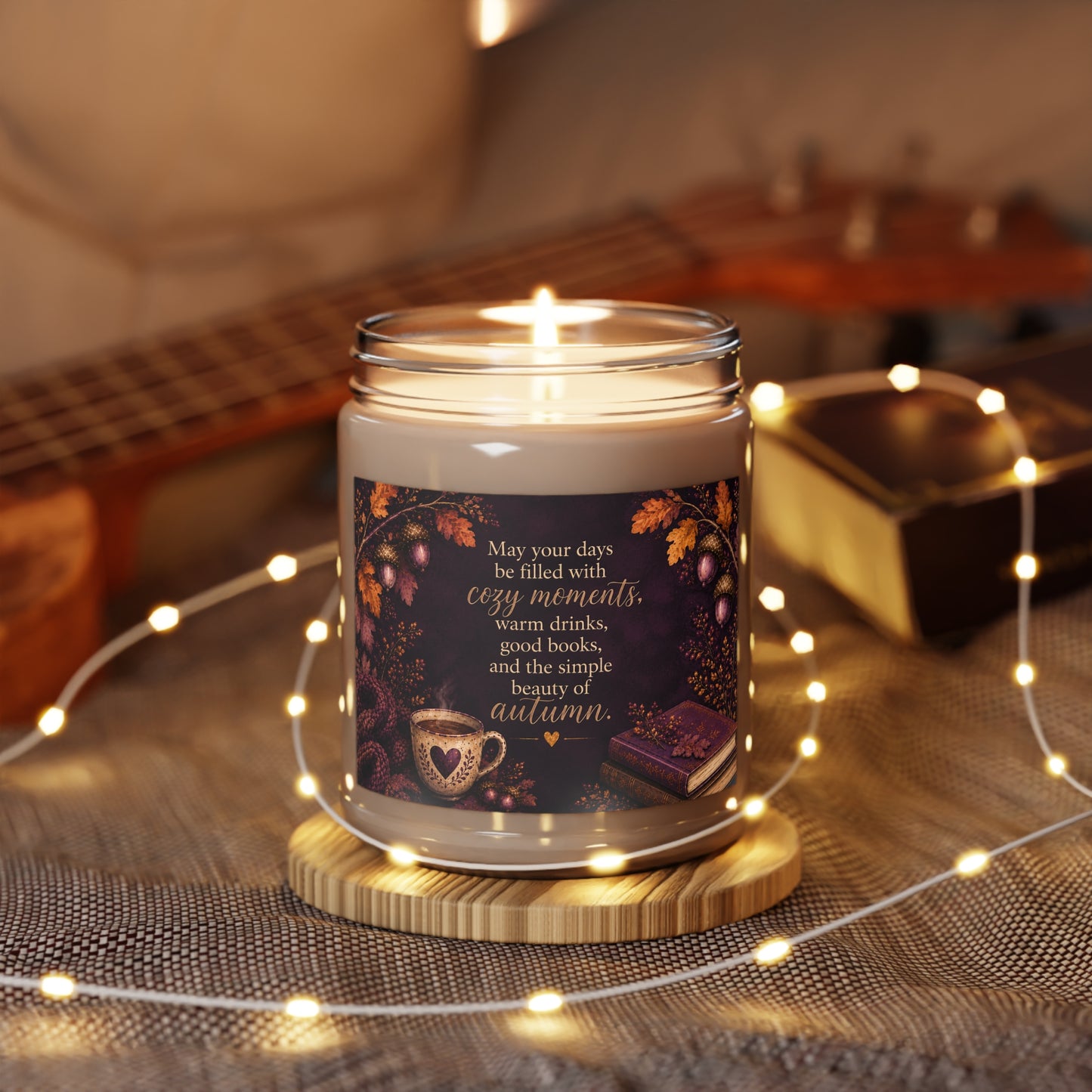 May Your Days Be Filled with Cozy Moments – 9 oz Scented Soy Candle | Royal Acorn Collection