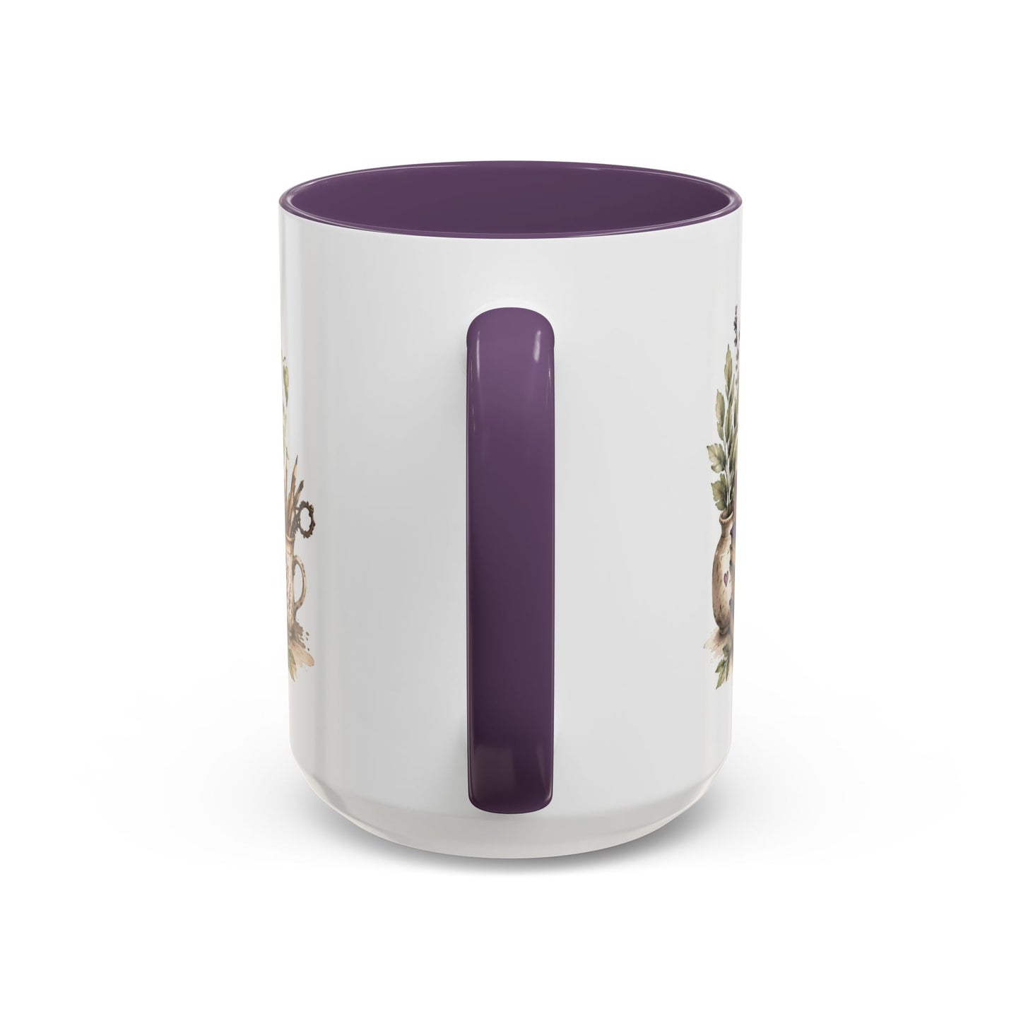 A Good Book, A Warm Drink & A Cozy Day – 15 oz Purple Accent Mug | Book Lover Coffee & Tea Mug  ⸻