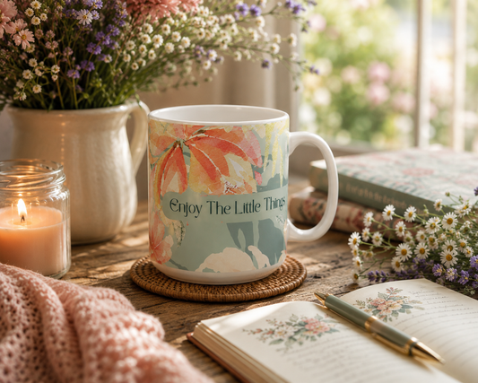 Watercolor Wildflower Garden Mug | Cottagecore Floral Design