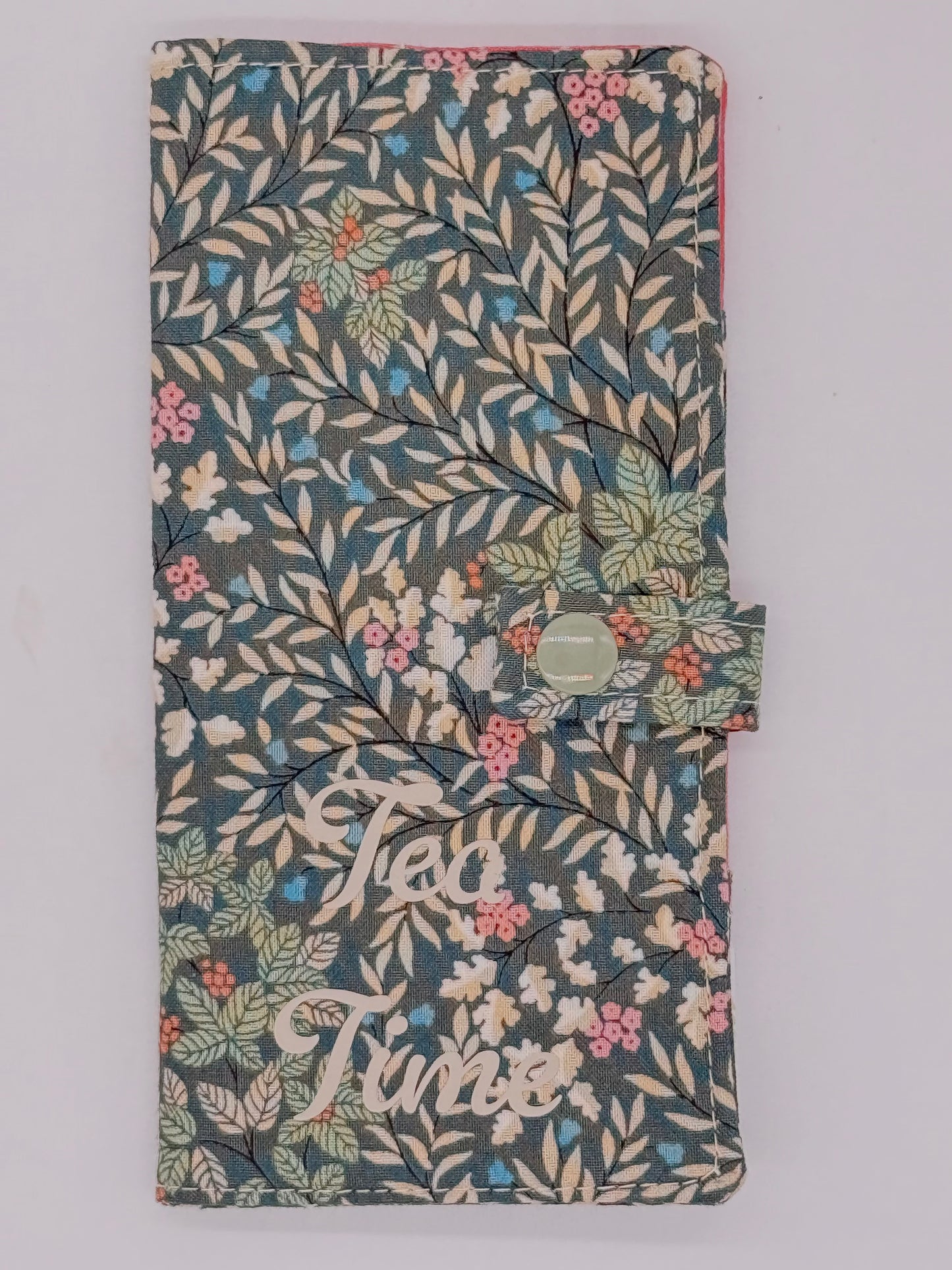 Tea Wallet – Tea Time Tea Bag Holder – Travel Tea Organizer – Handmade Fabric Tea Wallet