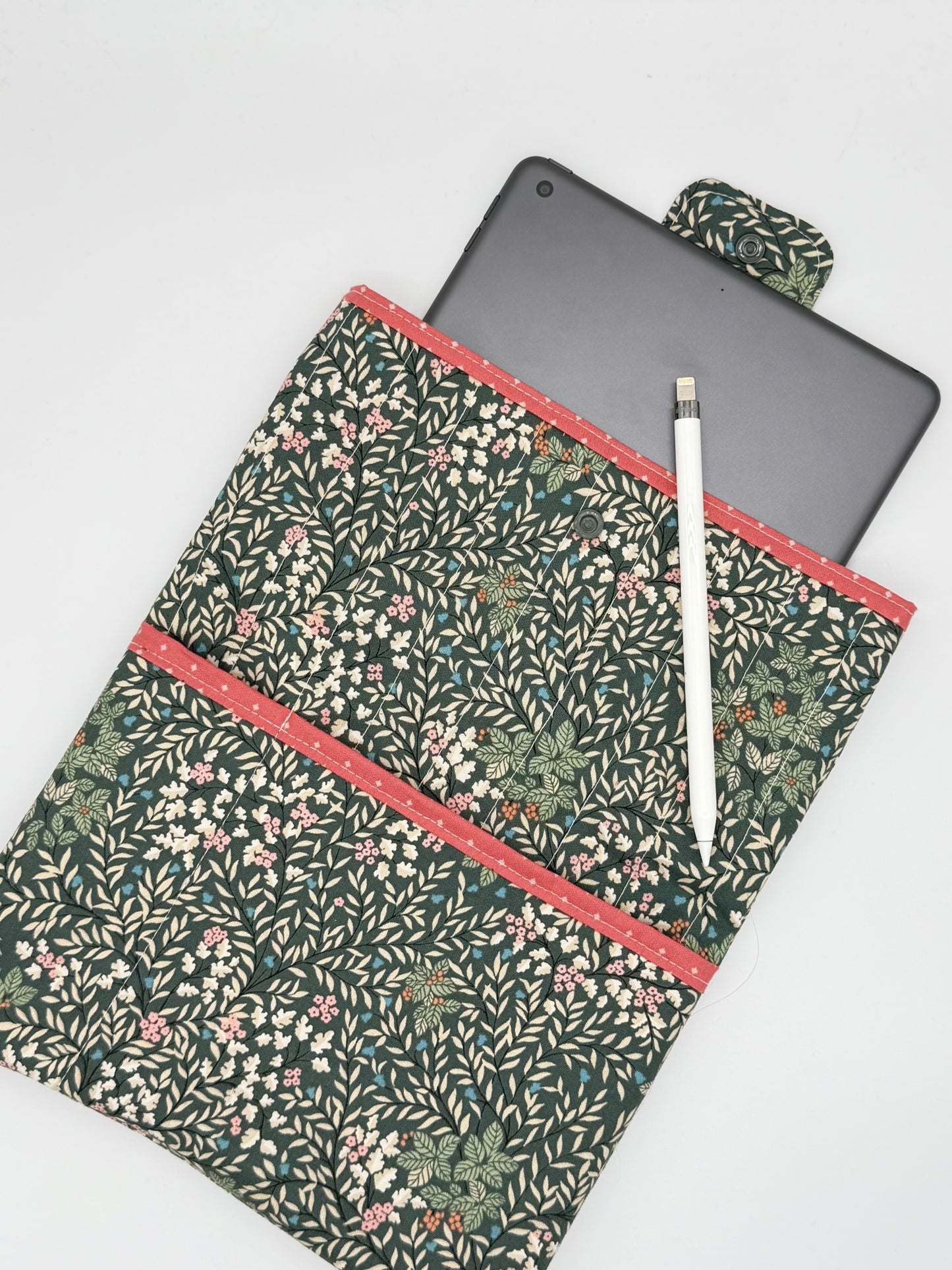 Handmade Floral Quilted Book Sleeve – Cozy Reader Gift
