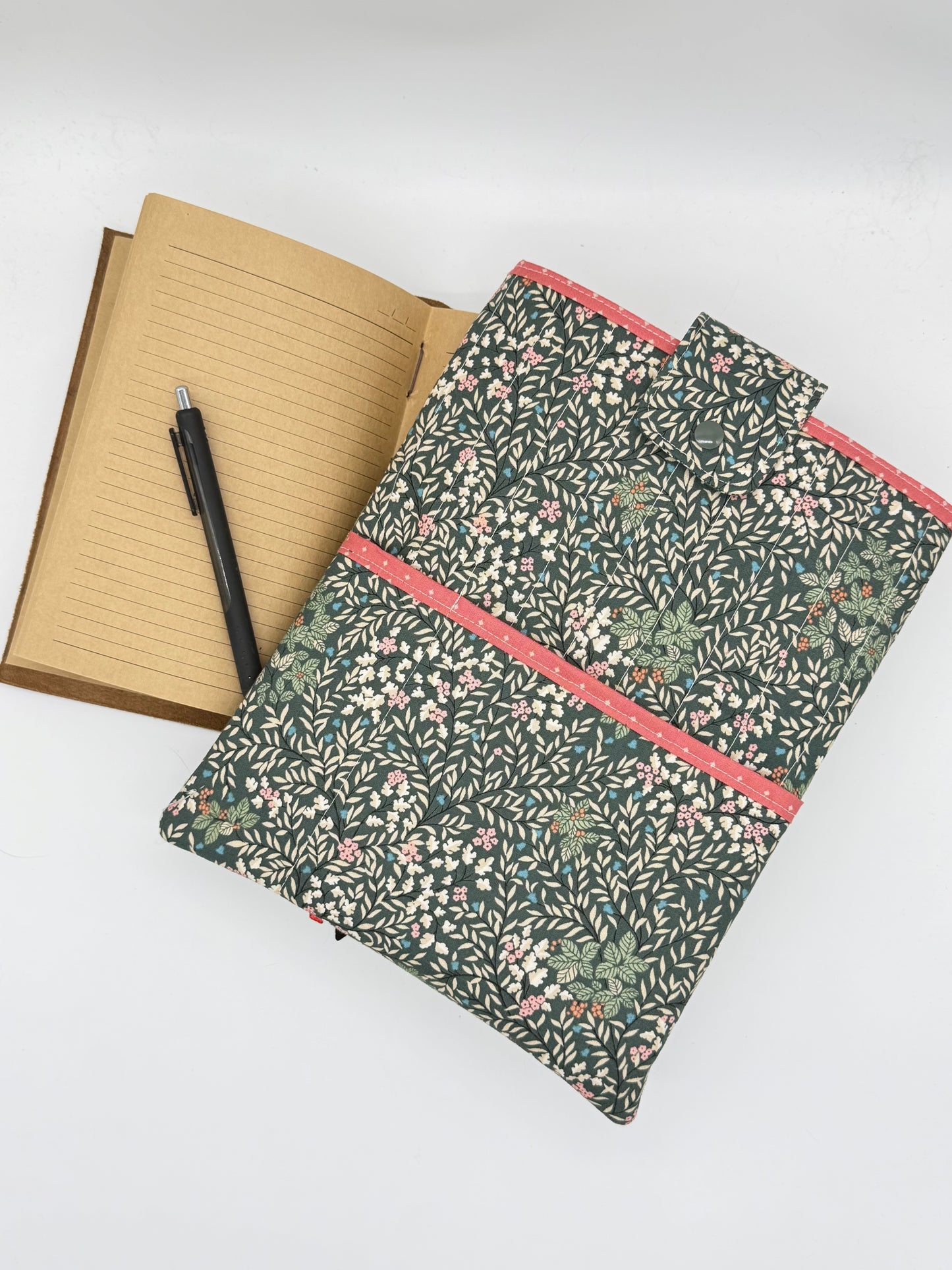 Handmade Floral Quilted Book Sleeve – Cozy Reader Gift