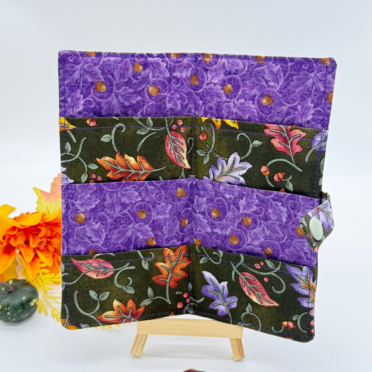 Royal Acorn Tea Wallet | Handmade 6-Pocket Tea Bag Holder