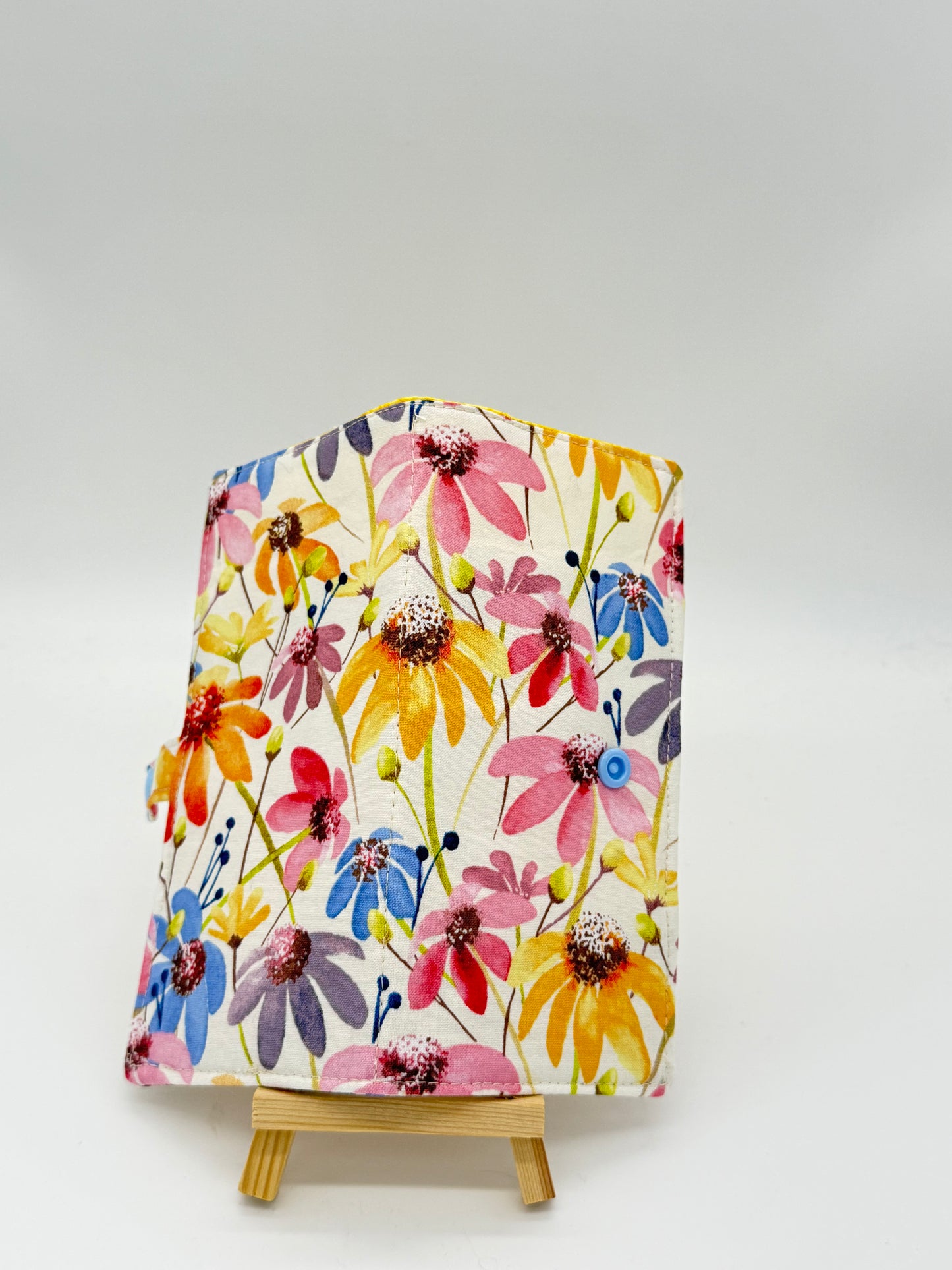 Wildflower Tea Wallet | Handmade Floral Tea Bag Holder | Six Pocket Tea Organizer | Tea Lover Gift