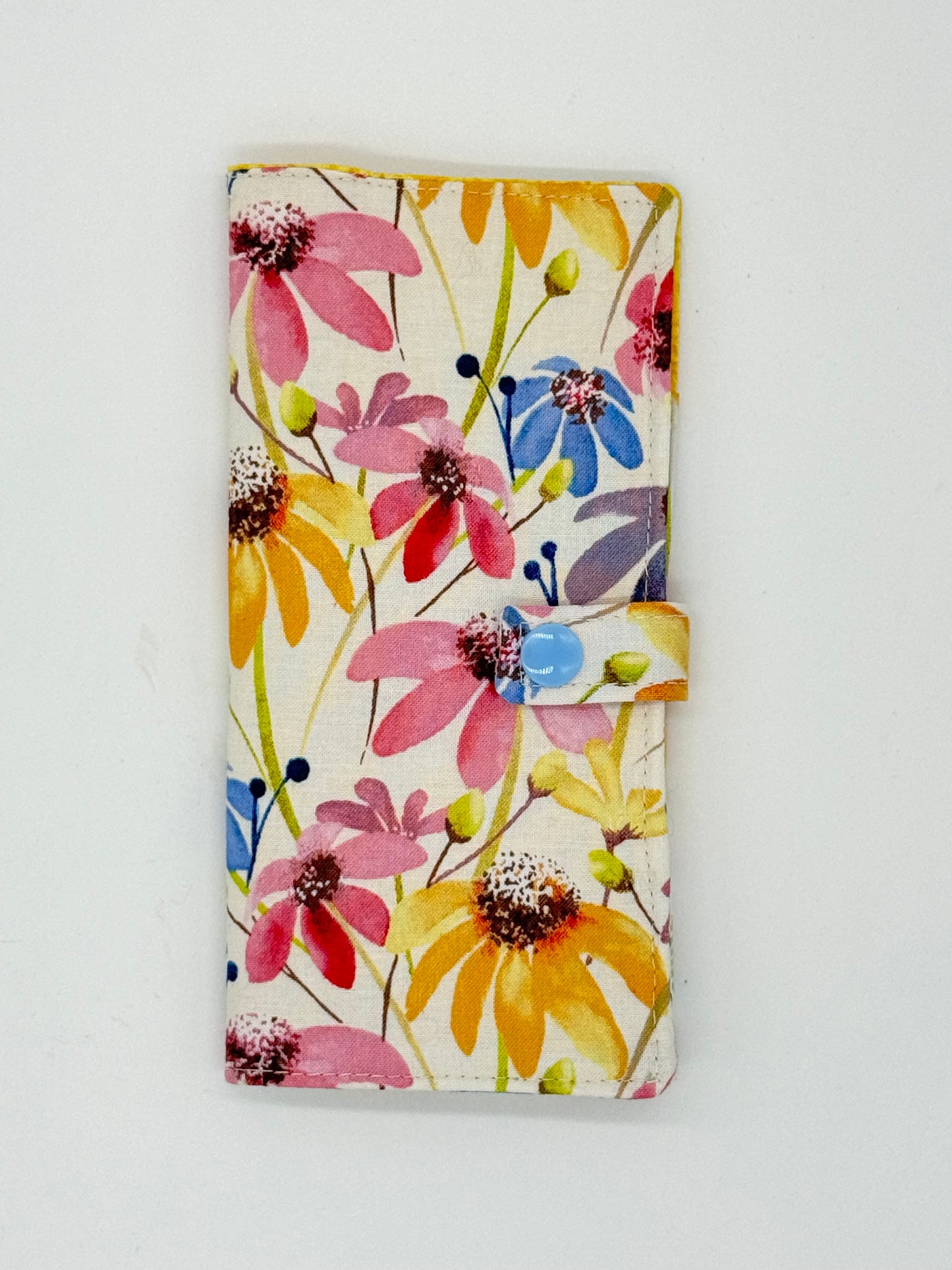 Wildflower Tea Wallet | Handmade Floral Tea Bag Holder | Six Pocket Tea Organizer | Tea Lover Gift