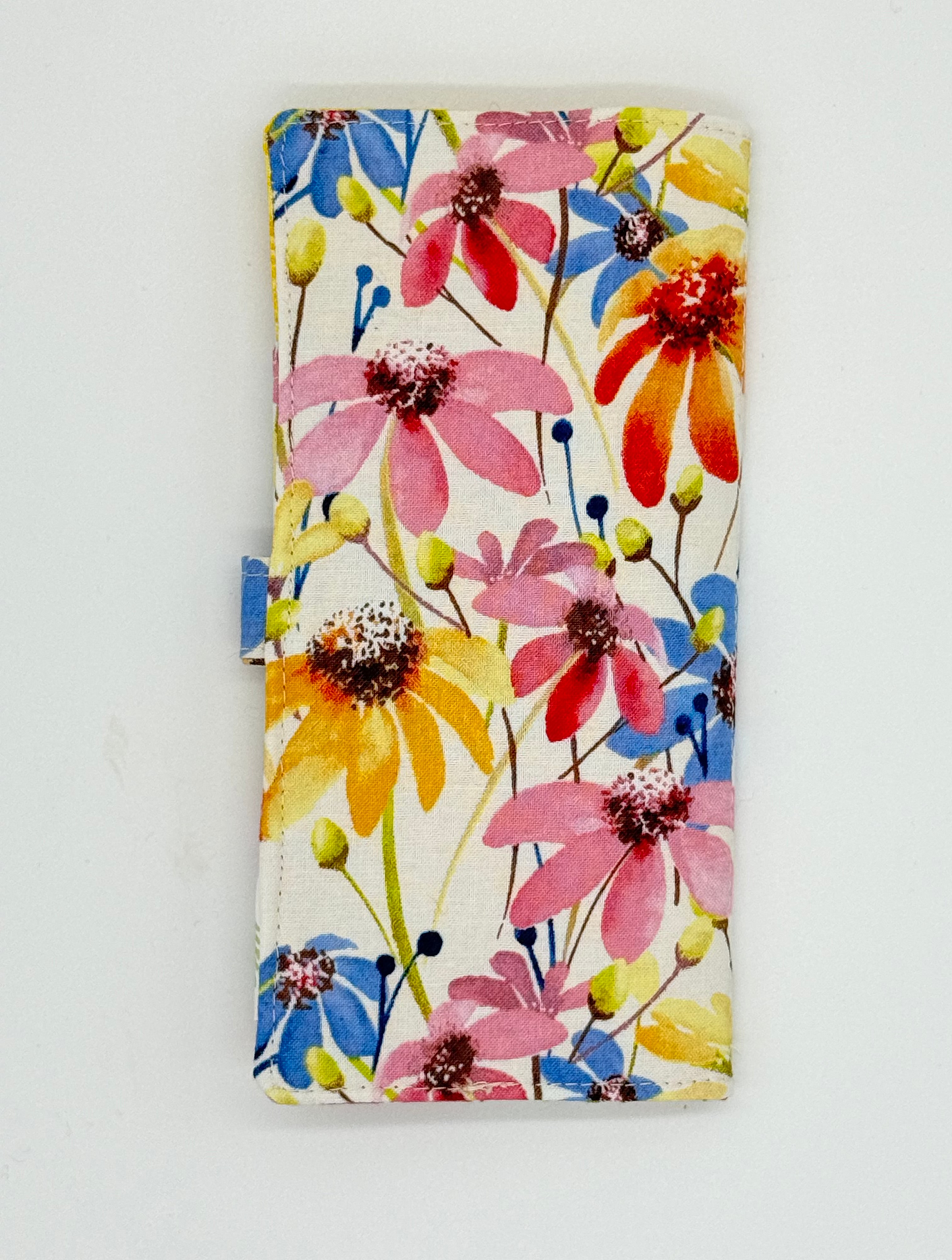 Wildflower Tea Wallet | Handmade Tea Bag Holder | Floral Six Pocket Tea Organizer | Tea Lover Gift