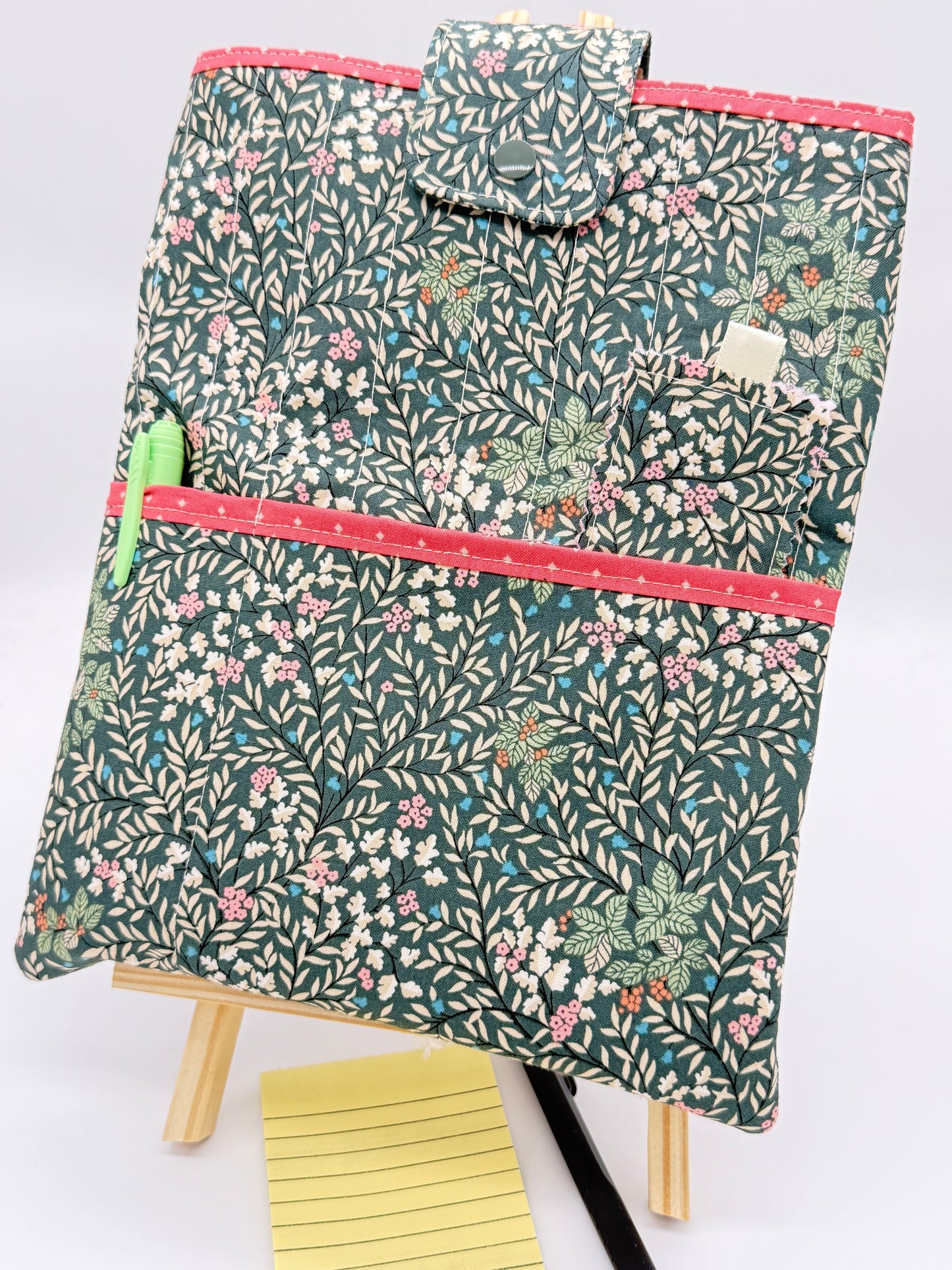 Handmade Floral Quilted Book Sleeve – Cozy Reader Gift