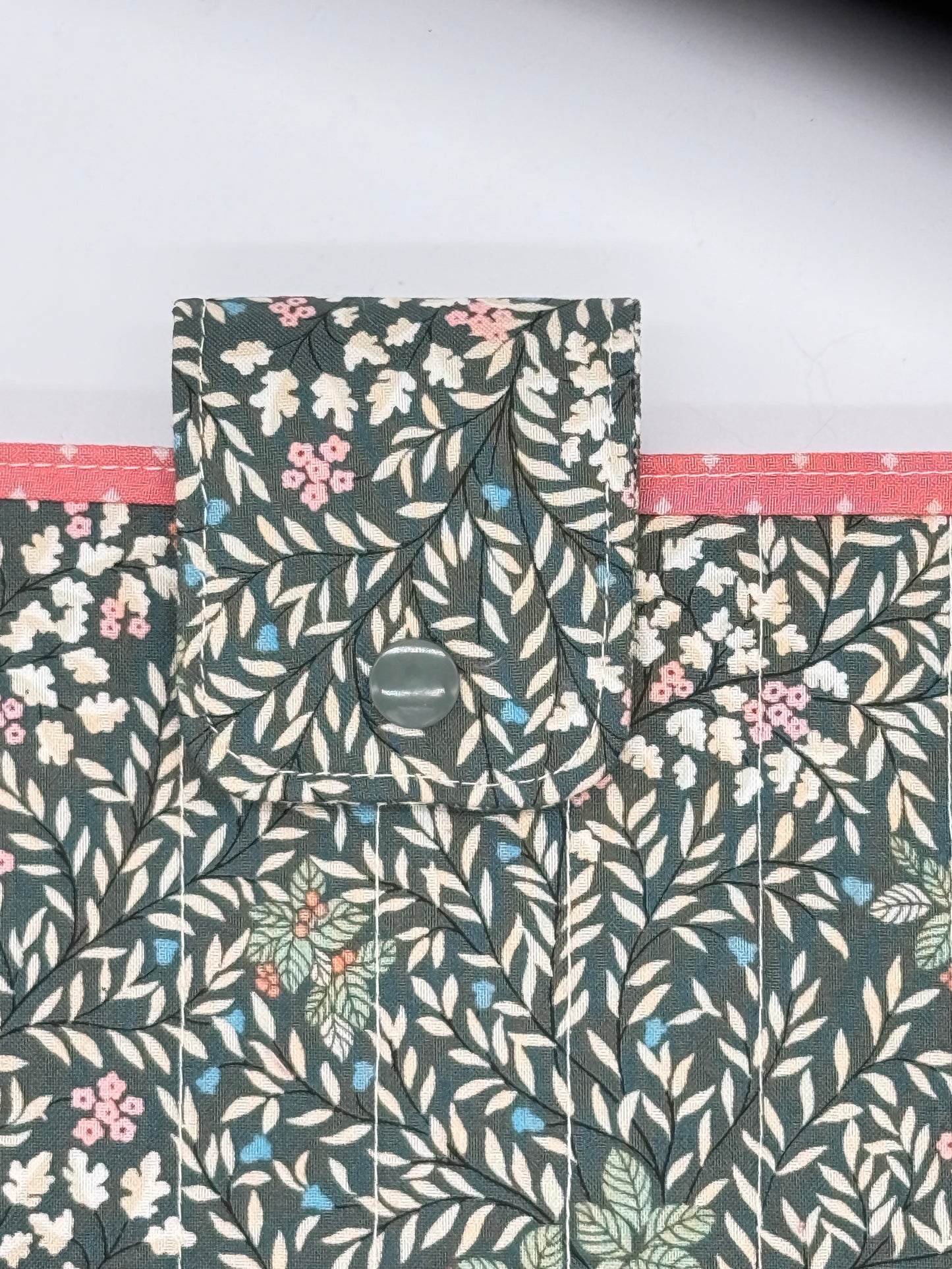 Handmade Floral Quilted Book Sleeve – Cozy Reader Gift