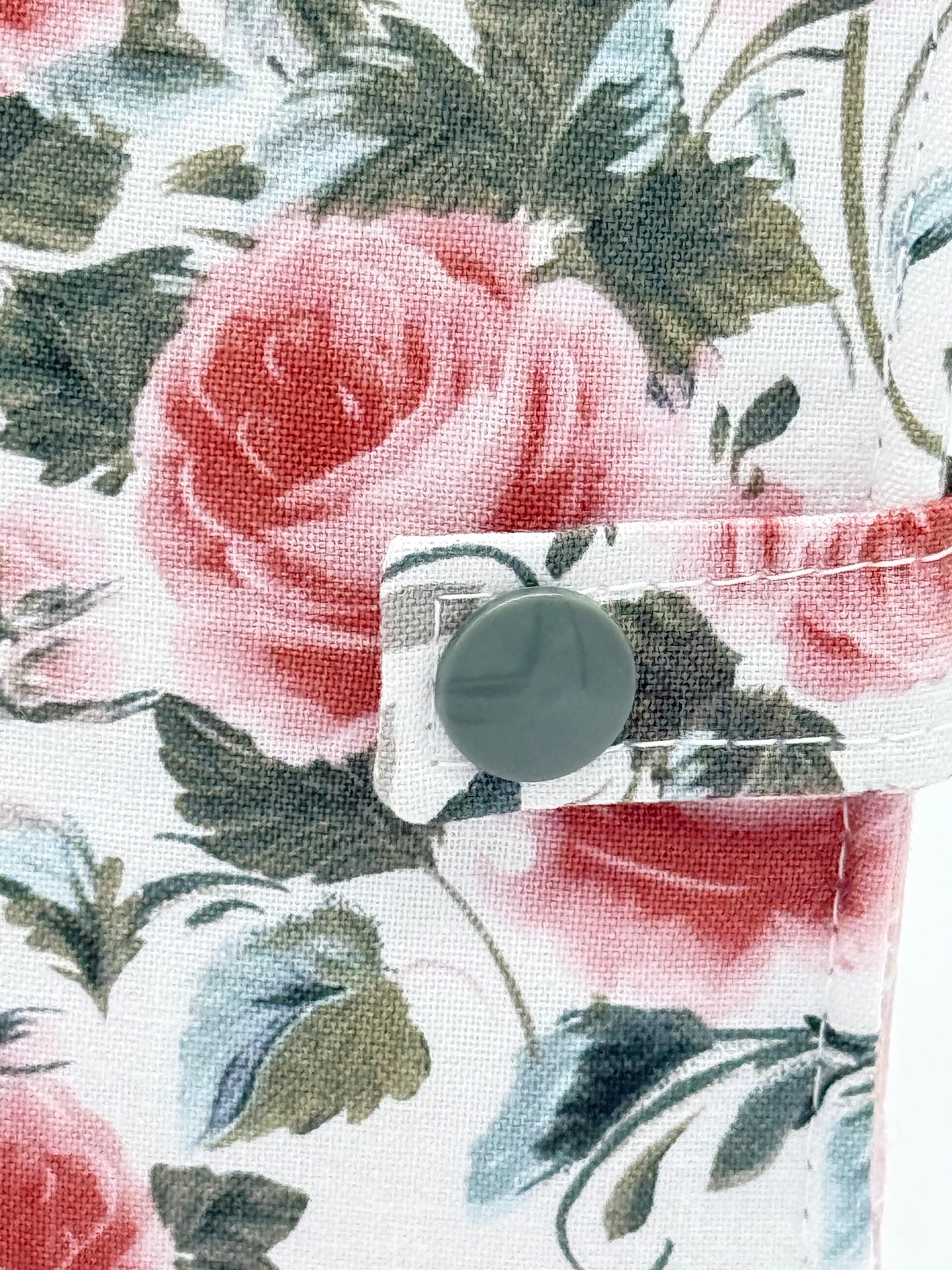 🌹 Rose Garden Tea Wallet | Handmade 6-Pocket Tea Bag Holder