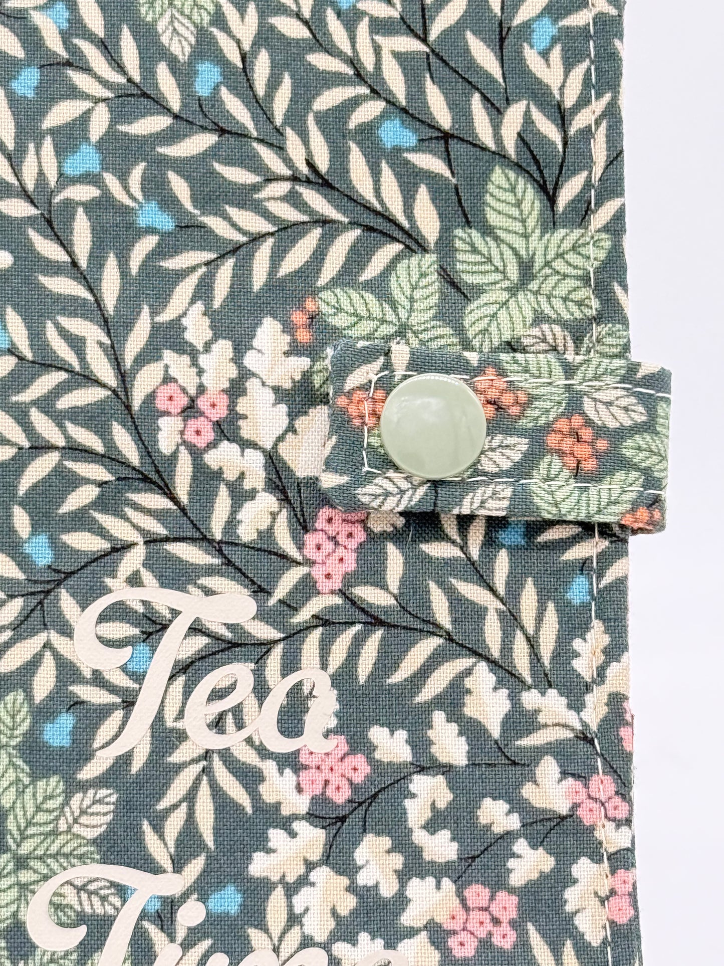 Tea Wallet – Tea Time Tea Bag Holder – Travel Tea Organizer – Handmade Fabric Tea Wallet