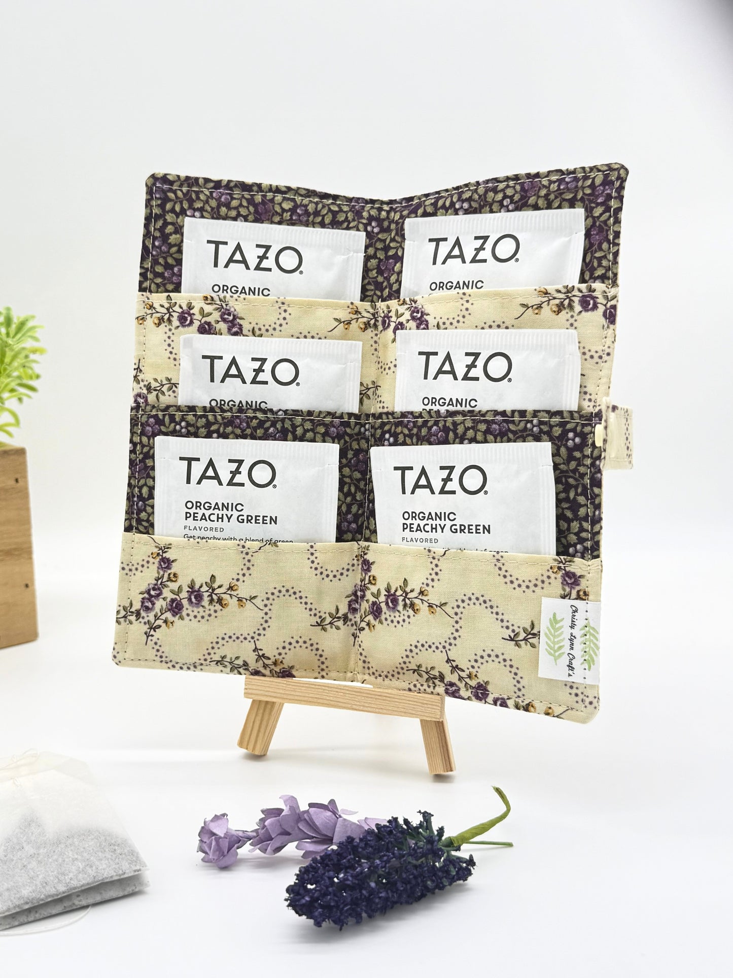 Lavender Vines Tea Wallet