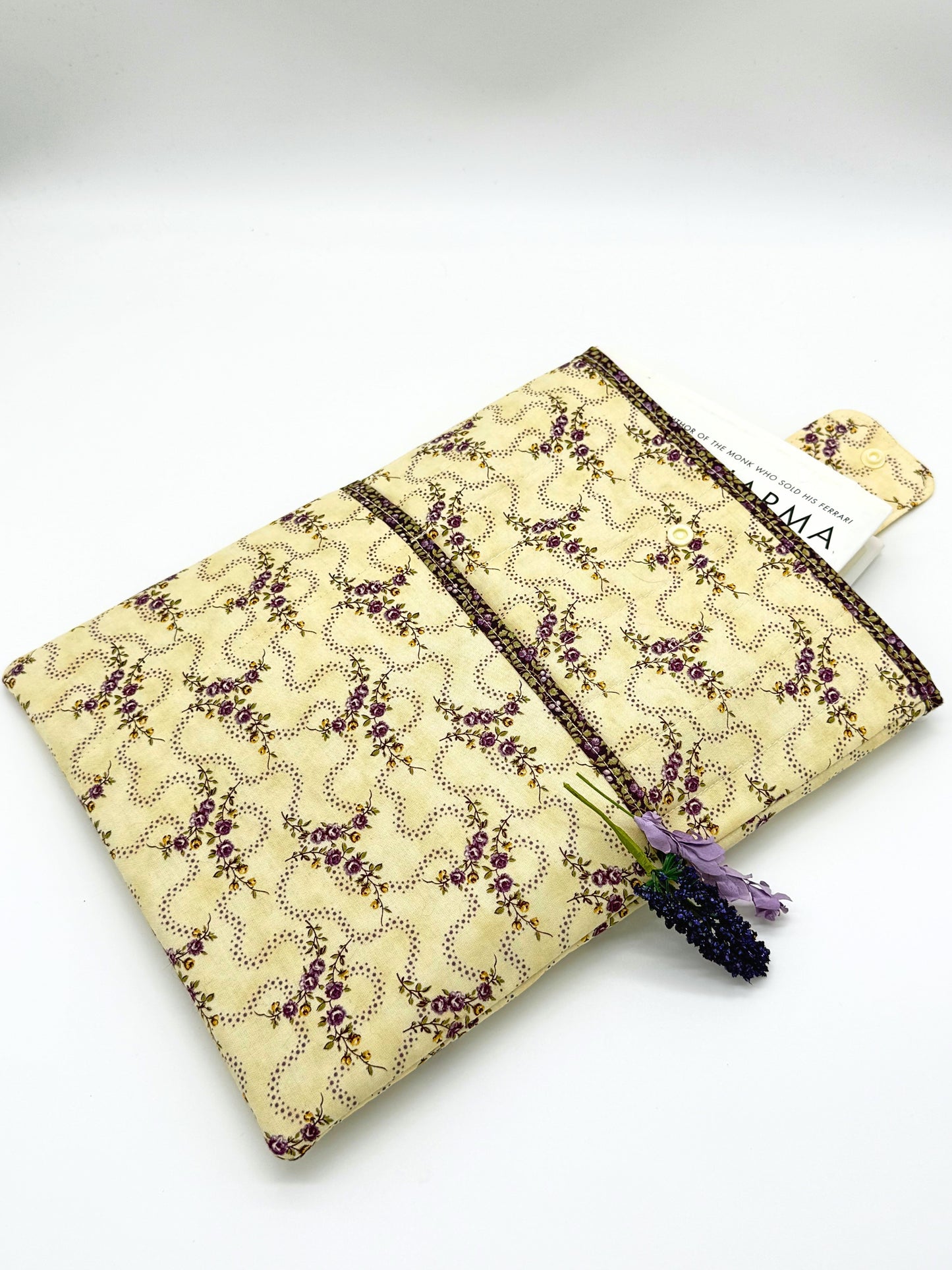 Lavender Vines Book Sleeve